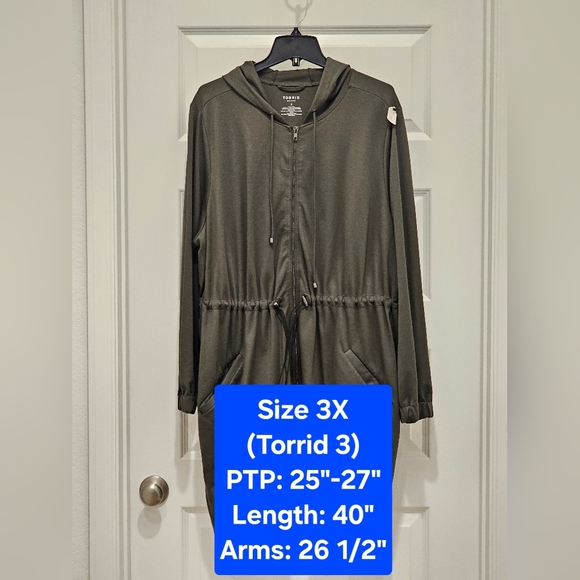 torrid Jackets & Blazers - Torrid Active Ponte Anorak Hooded Jacket,  NWT, Size 3X (Torrid 3)